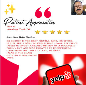 Online yelp testimonial